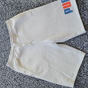 PUMA Sz S white cotton shorts